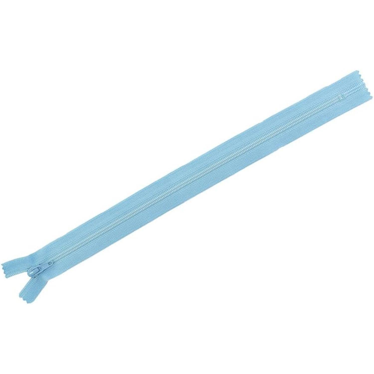日本紐釦貿易 Y.K.K フラットニットファスナー 50cm 10本入 545アジサイブルー FN50-545 (ご注文単位1束)【直送品】