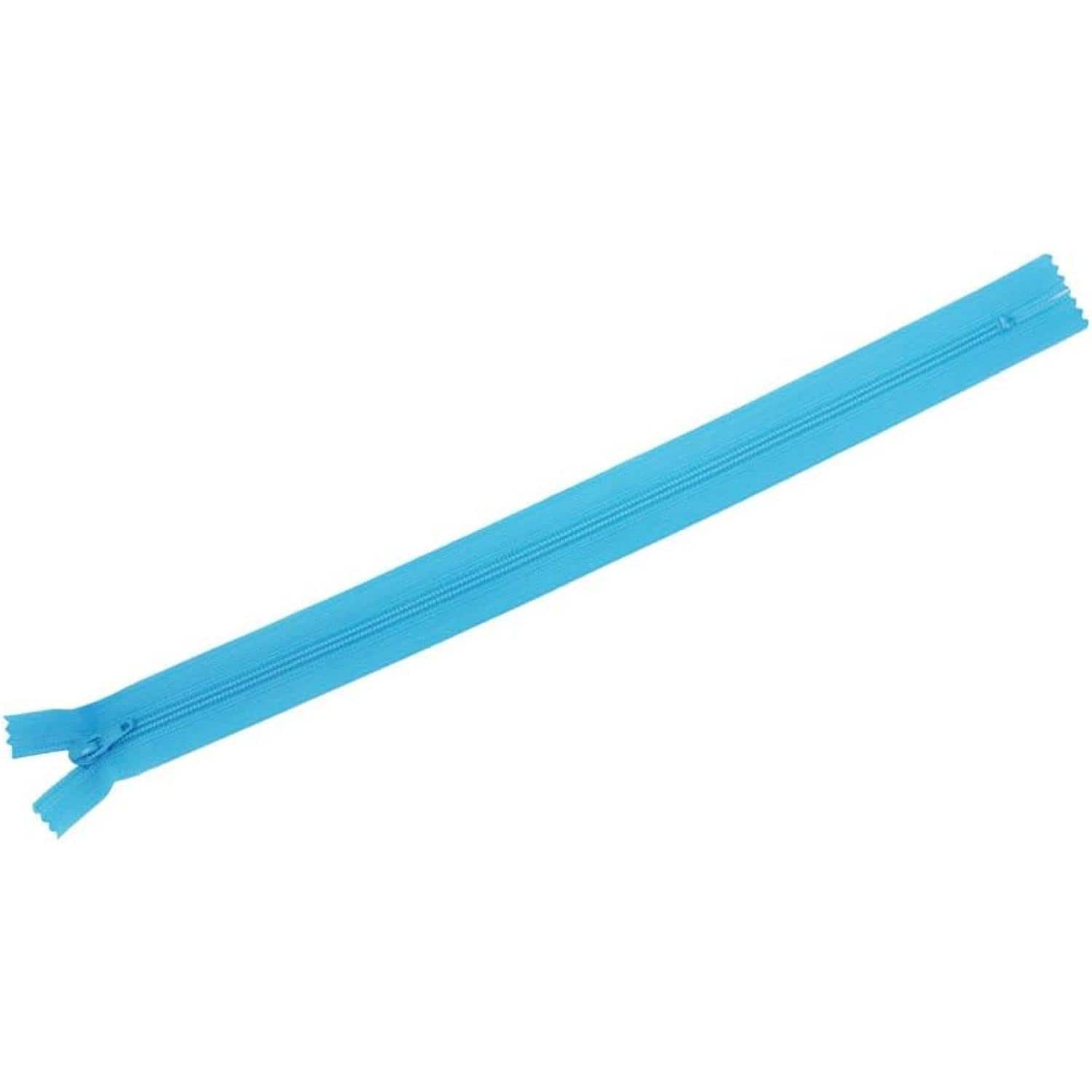 日本紐釦貿易 Y.K.K フラットニットファスナー 50cm 10本入 547アクア FN50-547 (ご注文単位1束)【直送品】