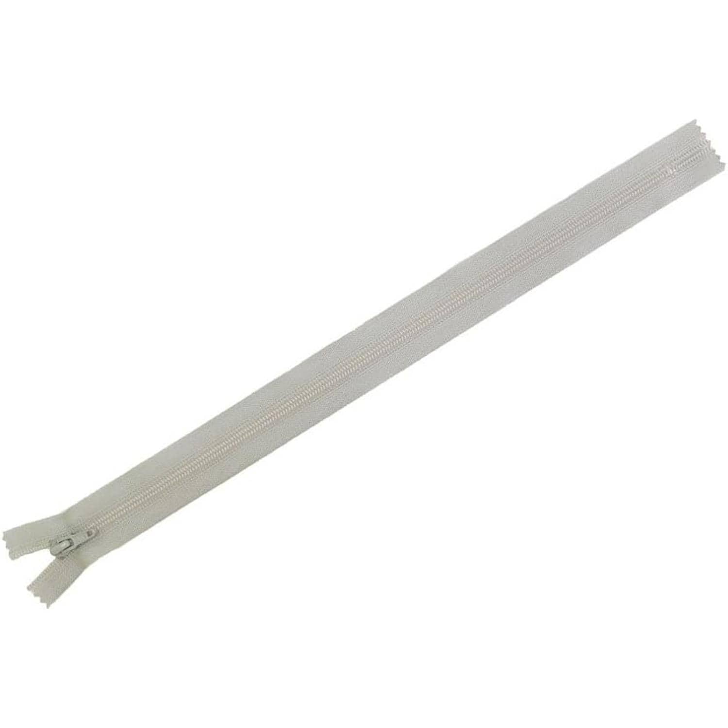 日本紐釦貿易 Y.K.K フラットニットファスナー 50cm 10本入 グレー FN50-576 (ご注文単位1束)【直送品】