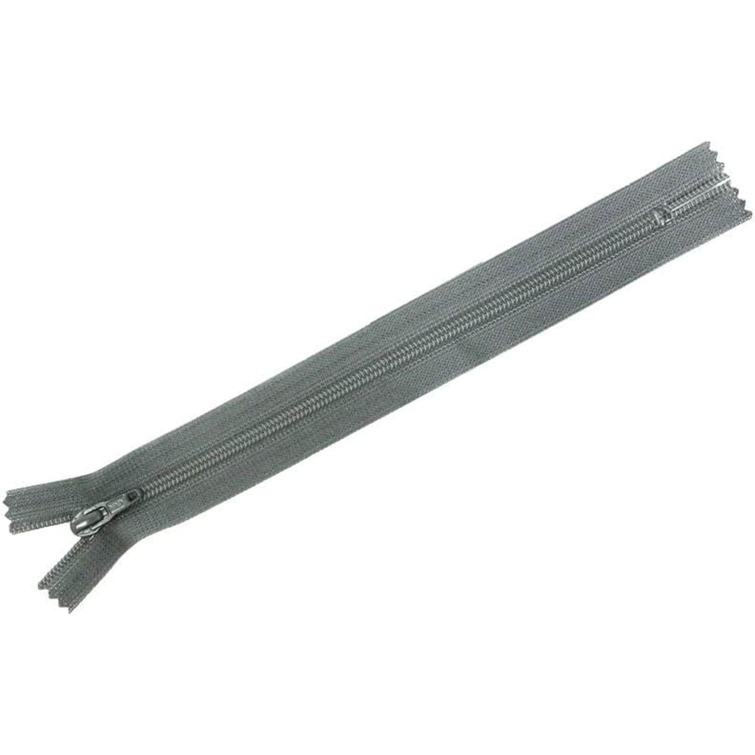 日本紐釦貿易 Y.K.K フラットニットファスナー 50cm 10本入 578グレー FN50-578 (ご注文単位1束)【直送品】