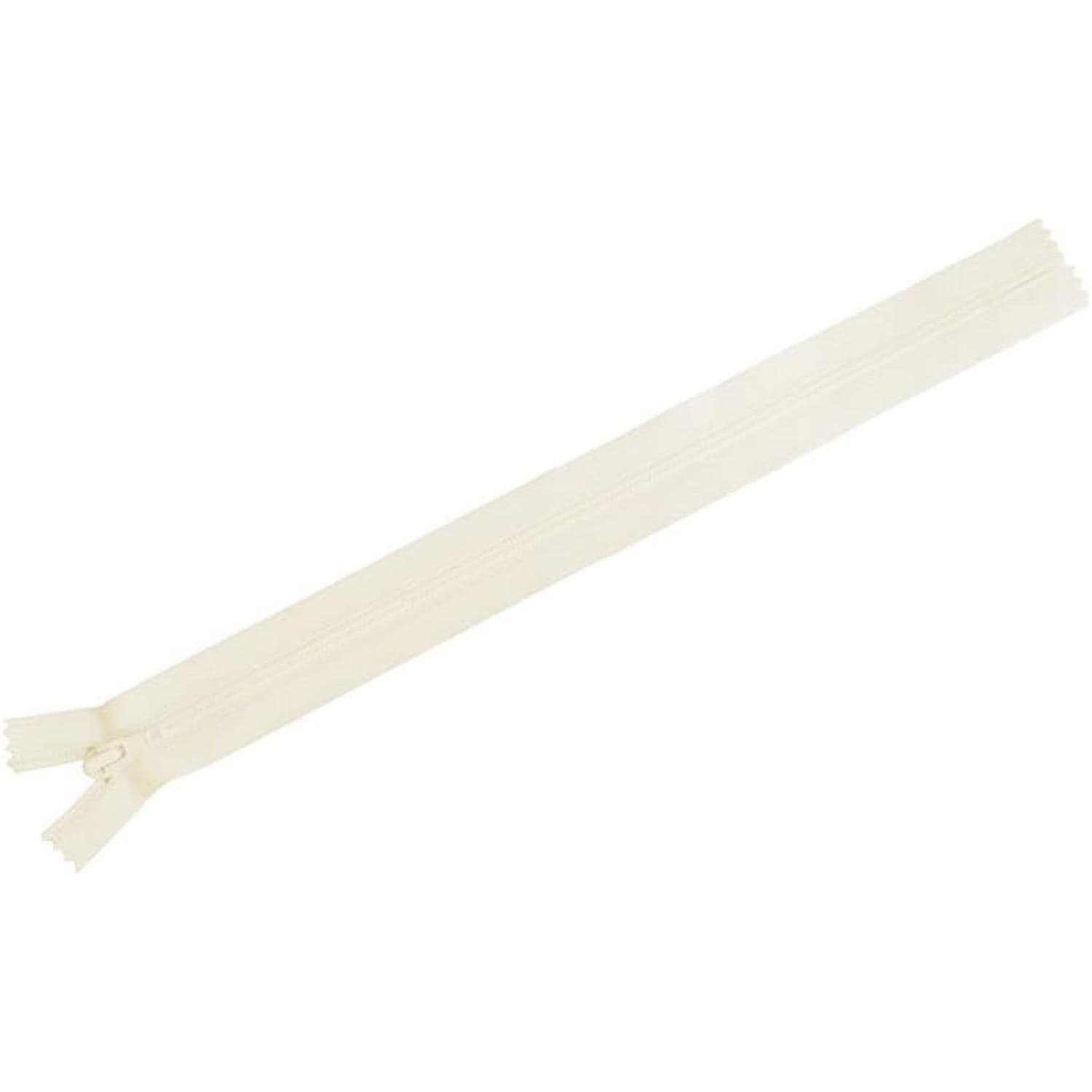 日本紐釦貿易 Y.K.K フラットニットファスナー 50cm 10本入 生成 FN50-801 (ご注文単位1束)【直送品】