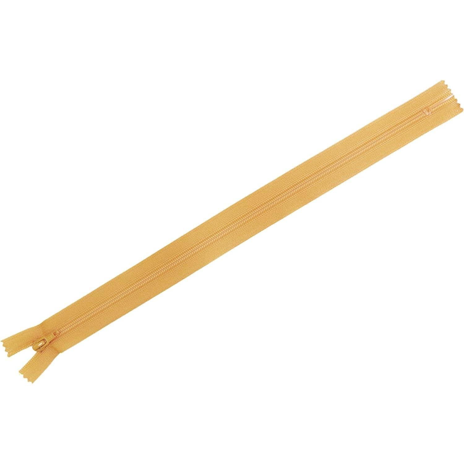 日本紐釦貿易 Y.K.K フラットニットファスナー 50cm 10本入 846モンブラン FN50-846 （ご注文単位1束）【直送品】