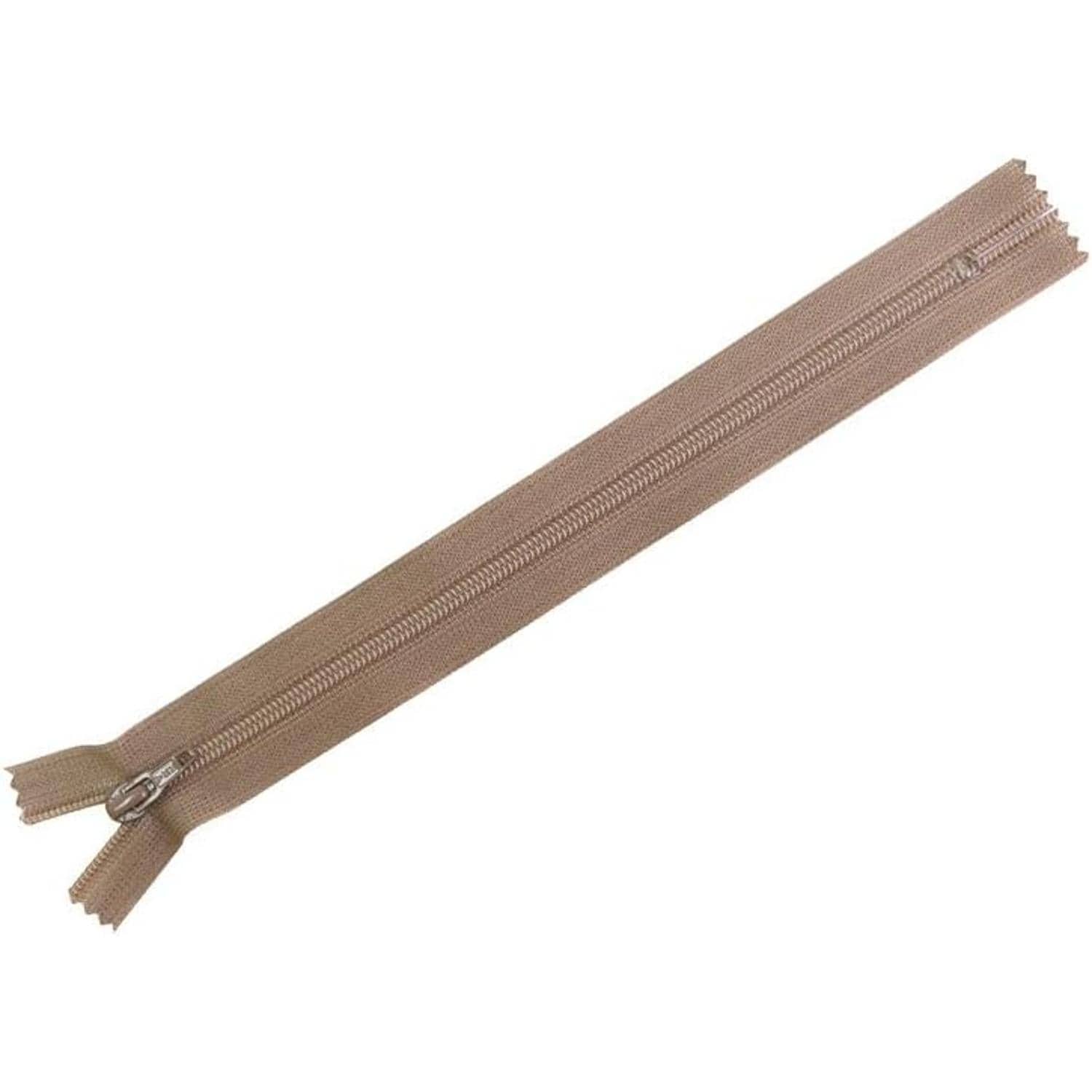 日本紐釦貿易 Y.K.K フラットニットファスナー 50cm 10本入 854朽葉 FN50-854 (ご注文単位1束)【直送品】