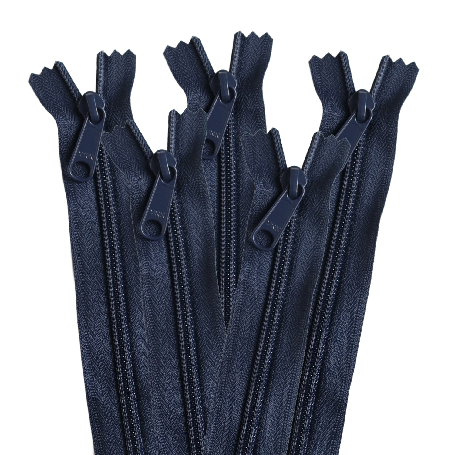 日本紐釦貿易 Y.K.K コイルファスナー 34cm 同色5本入り col.560 紺 5CN34-560 （ご注文単位1束）【直送品】