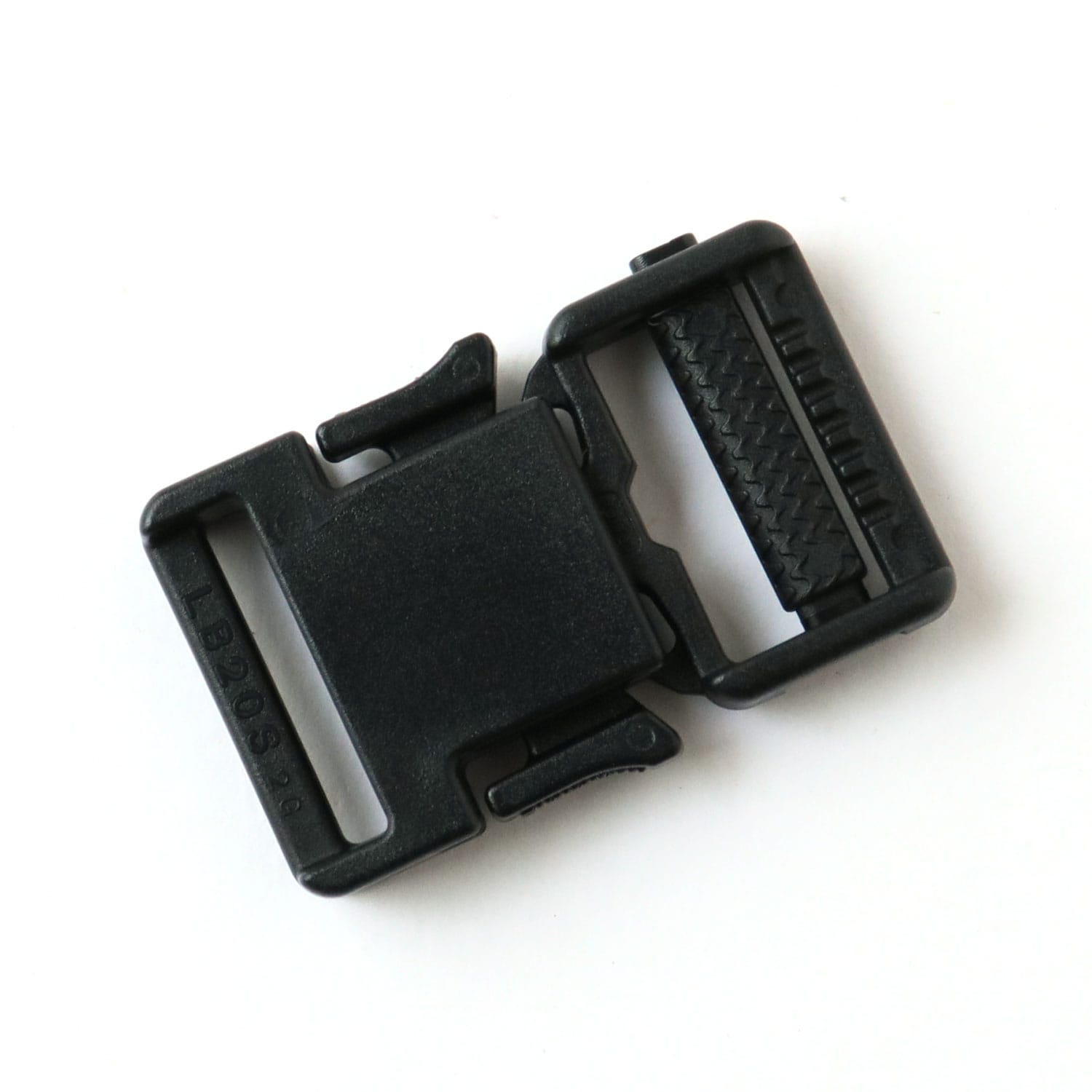 日本紐釦貿易 Y.K.K プラスチックパーツ プラパーツ バックル 黒 20mm巾 LB20-580 (ご注文単位1枚)【直送品】