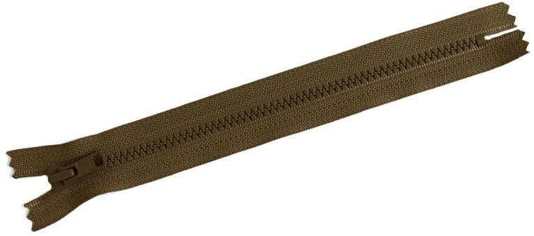 日本紐釦貿易 Y.K.K ビスロンファスナー ポーチバッグ用 20cm 薄茶 4VC20-563 （ご注文単位1束）【直送品】
