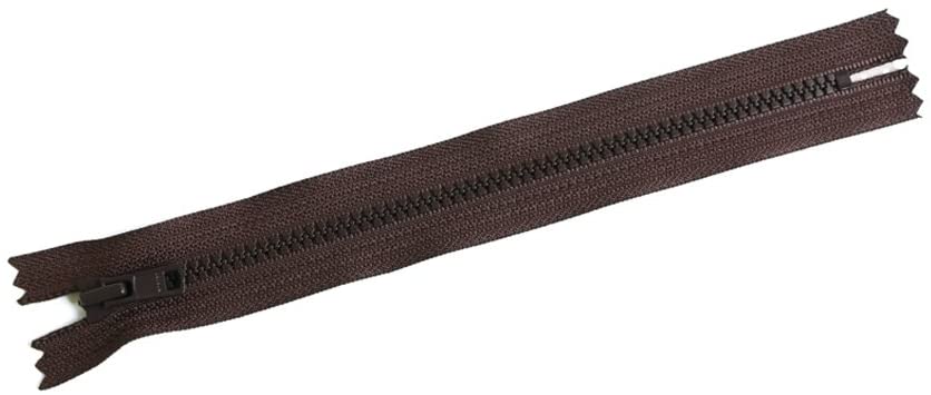 日本紐釦貿易 Y.K.K ビスロンファスナー ポーチバッグ用 20cm こげ茶 4VC20-570 （ご注文単位1束）【直送品】