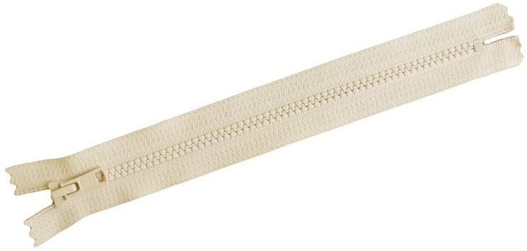 日本紐釦貿易 Y.K.K ビスロンファスナー ポーチバッグ用 30cm 生成 4VC30-801 （ご注文単位1束）【直送品】