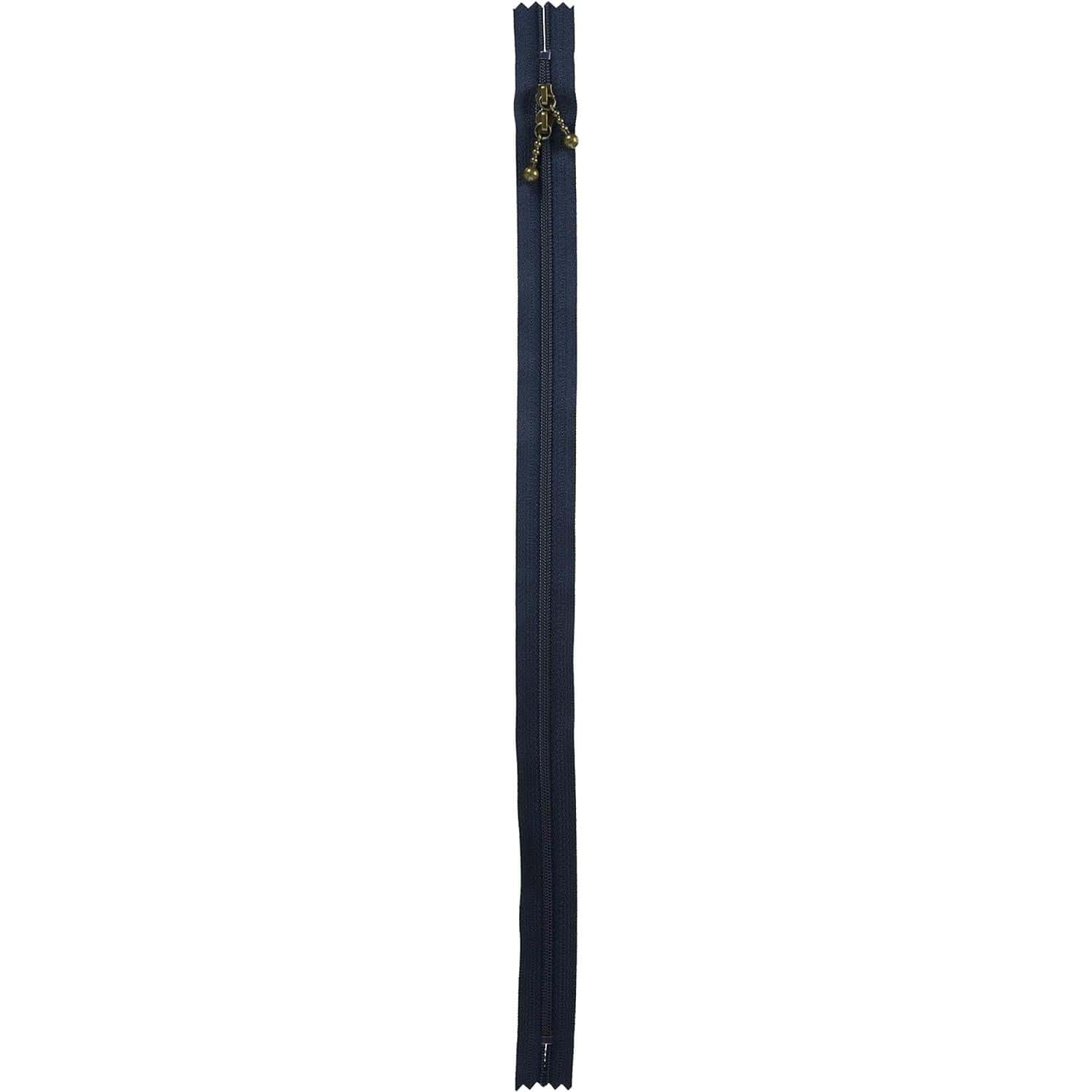 日本紐釦貿易 Y.K.K 両開きファスナー 40cm 5本入 紺 3CFBK40-560 （ご注文単位1束）【直送品】
