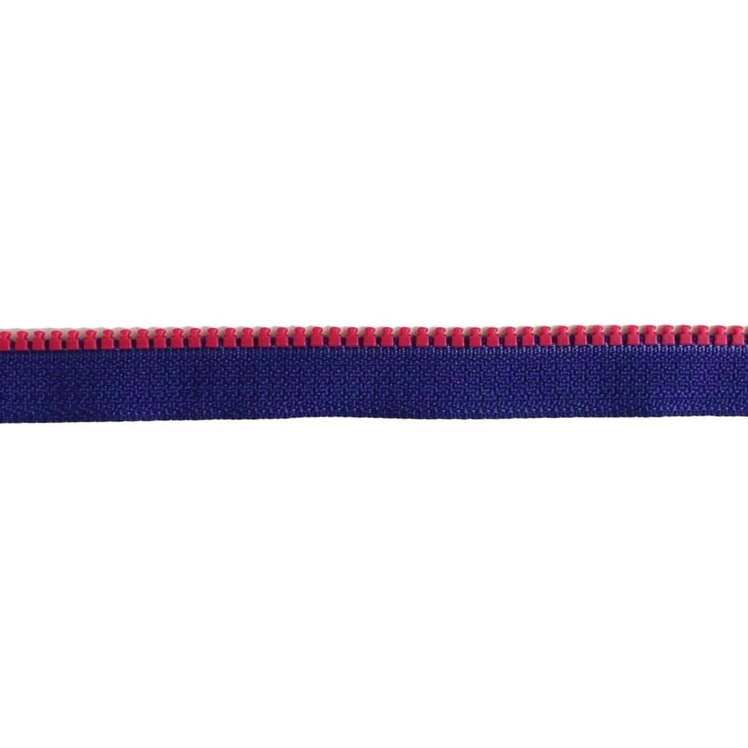 日本紐釦貿易 Y.K.K フリースタイルコンビファスナー 1.2m巻 花紺×ピンク FS3VS-XG558 （ご注文単位1束）【直送品】