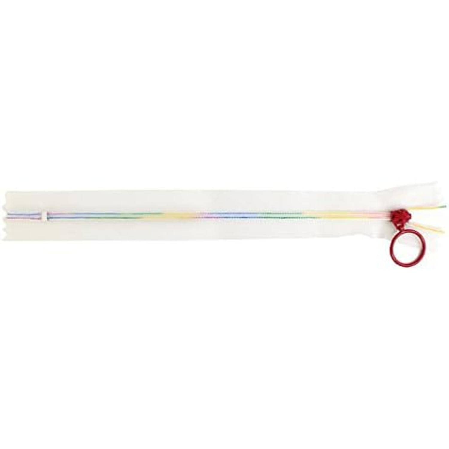 日本紐釦貿易 Y.K.K スケルトンファスナー20cm 5本入り 20cm レインボーレッド SKF20-519 (ご注文単位1束)【直送品】