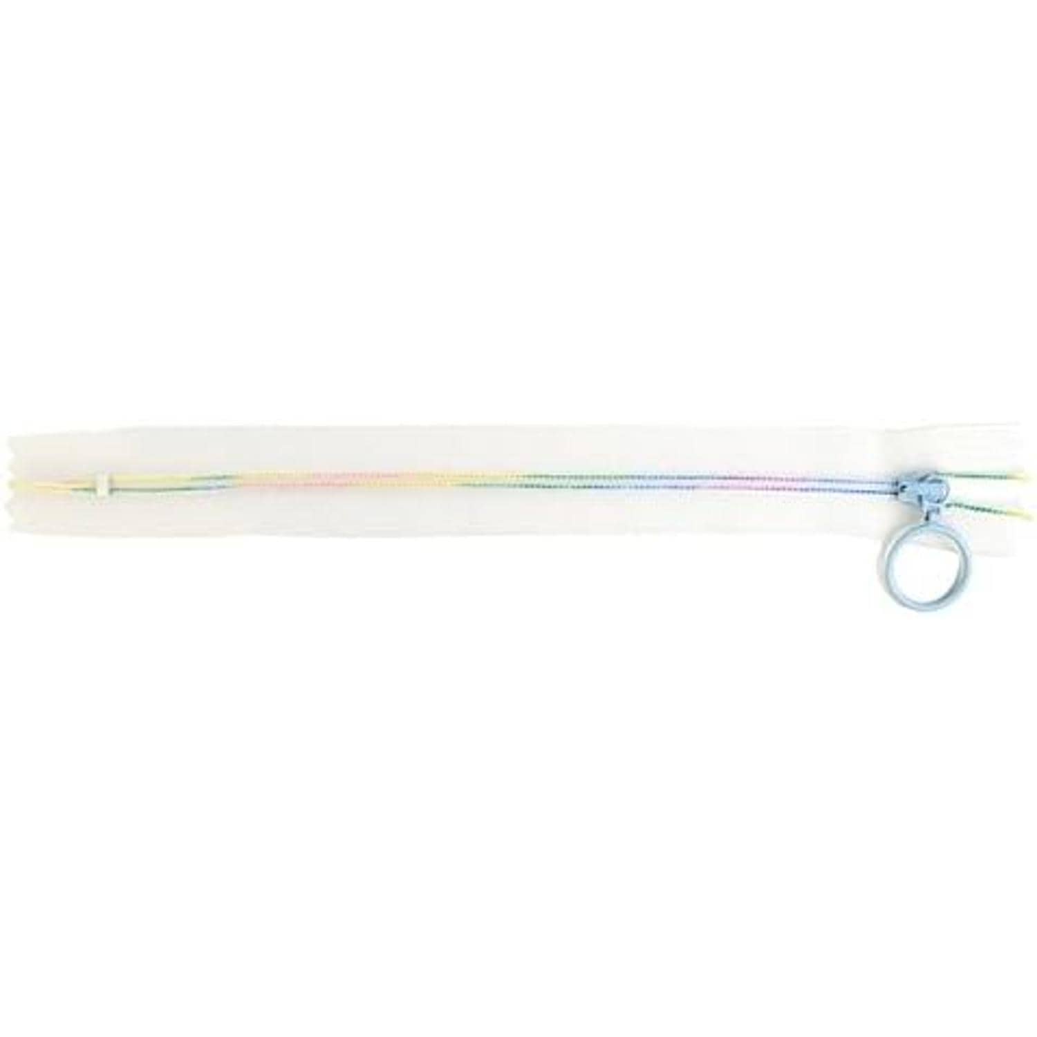 日本紐釦貿易 Y.K.K スケルトンファスナー20cm 5本入り 20cm レインボーライトブルー SKF20-542 (ご注文単位1束)【直送品】