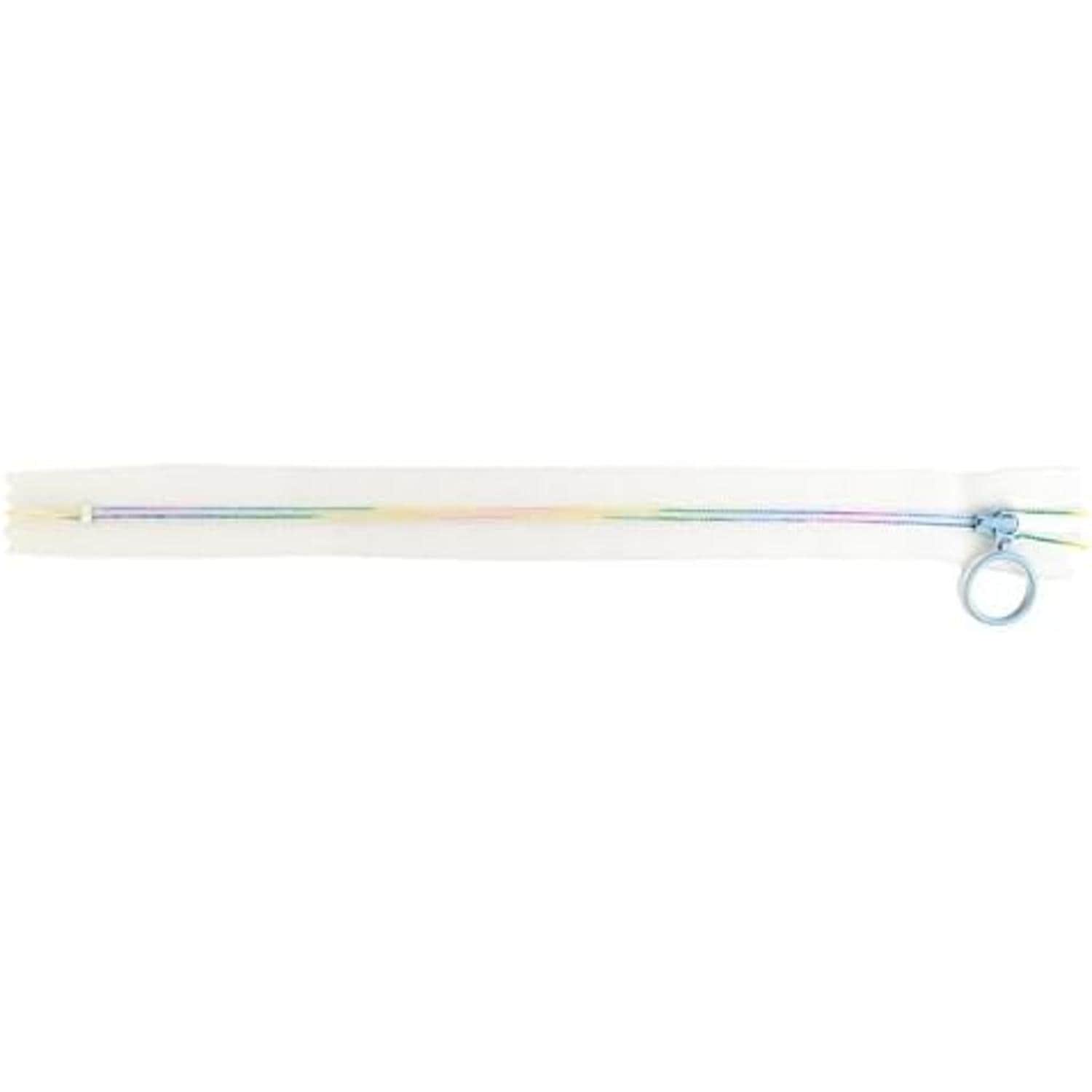 日本紐釦貿易 Y.K.K スケルトンファスナー25cm 5本入り 25cm レインボーライトブルー SKF25-542 (ご注文単位1束)【直送品】