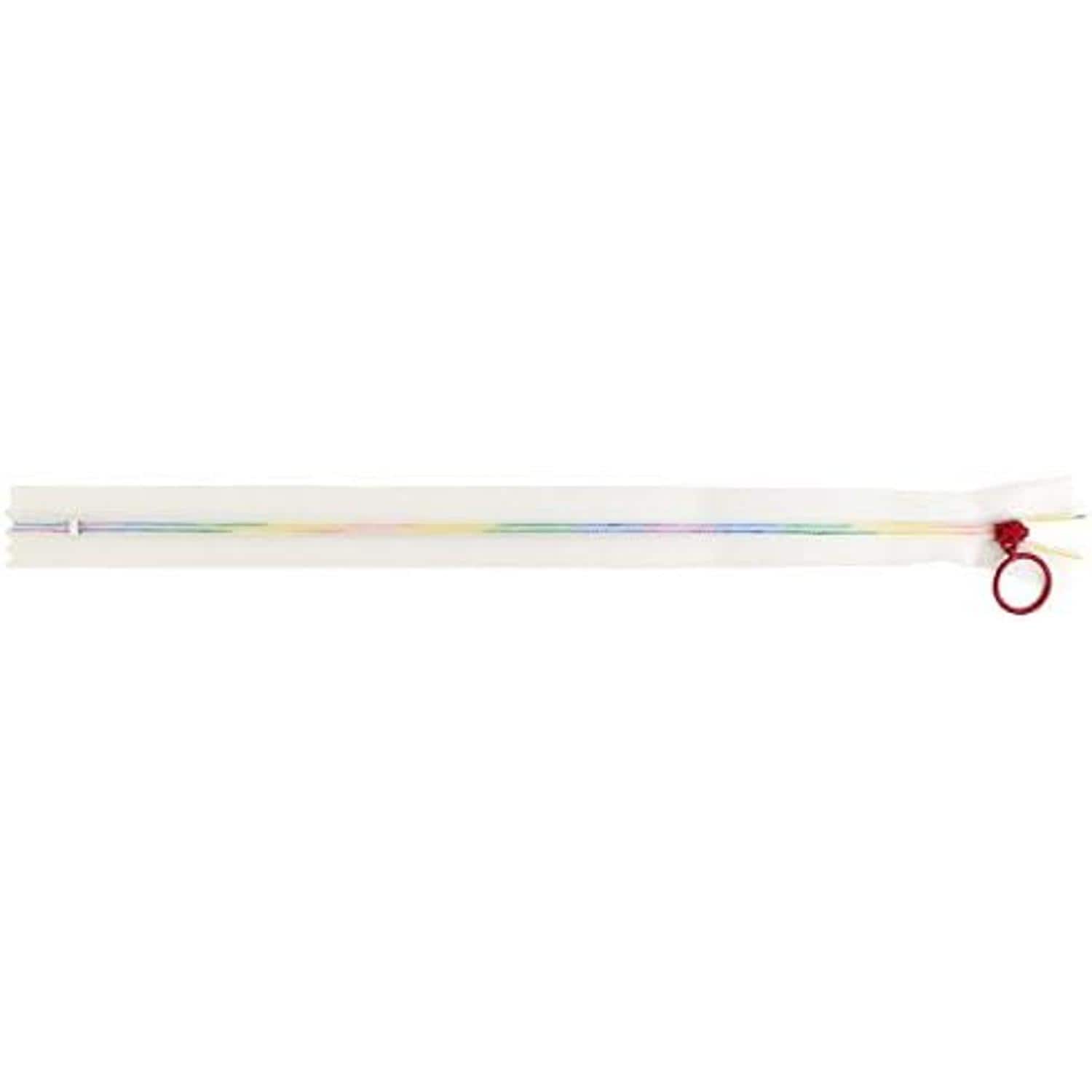 日本紐釦貿易 Y.K.K スケルトンファスナー30cm 5本入り 30cm レインボーレッド SKF30-519 (ご注文単位1束)【直送品】