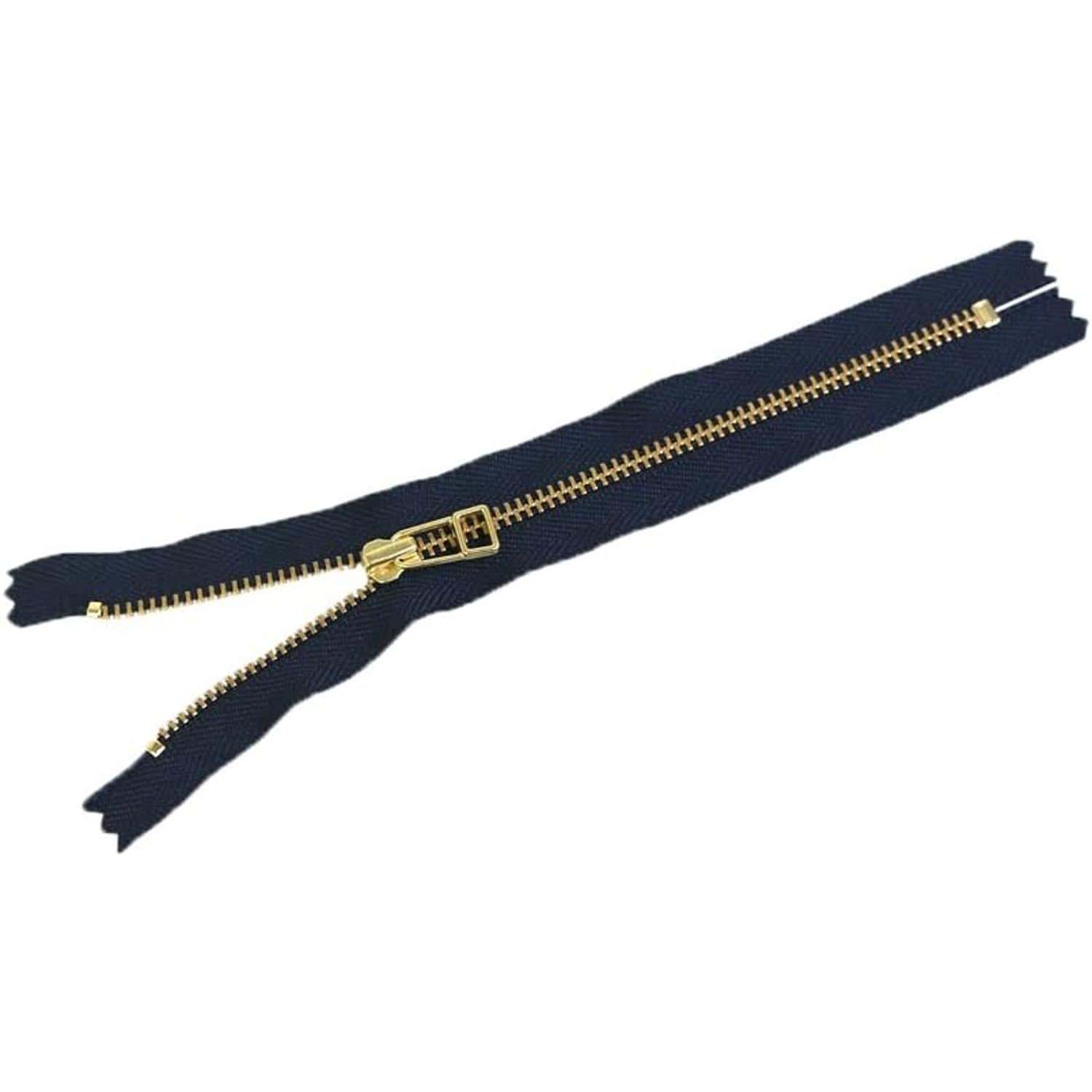 日本紐釦貿易 Y.K.K 金属ファスナー 40cm 5本 紺 5LFG40-560 （ご注文単位1束）【直送品】