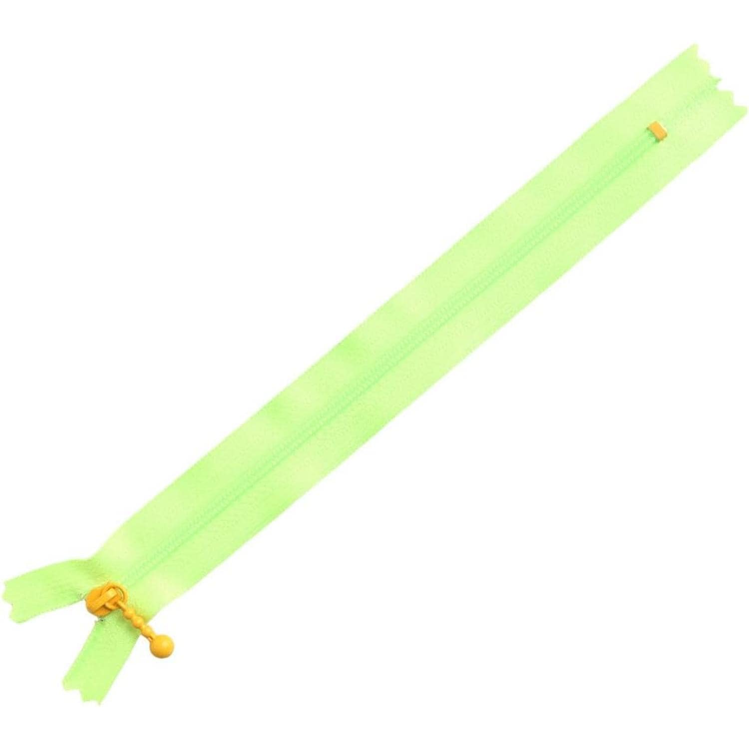 日本紐釦貿易 Y.K.K ポーチ用カラフルファスナー 5本入り 20cm ライトグリーン×オレンジ 3CF20-CO1 (ご注文単位1束)【直送品】