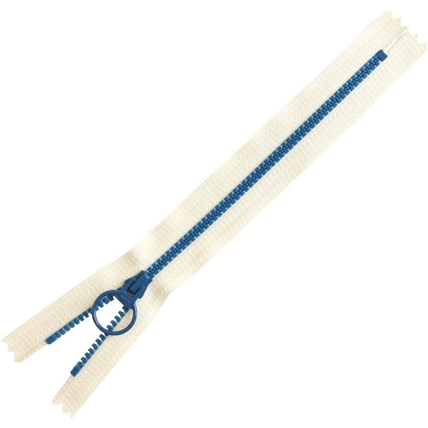 日本紐釦貿易 Y.K.K コンビファスナー 5本入 20cm ベージュ×ブルー 3VSC20-XH715 (ご注文単位1束)【直送品】