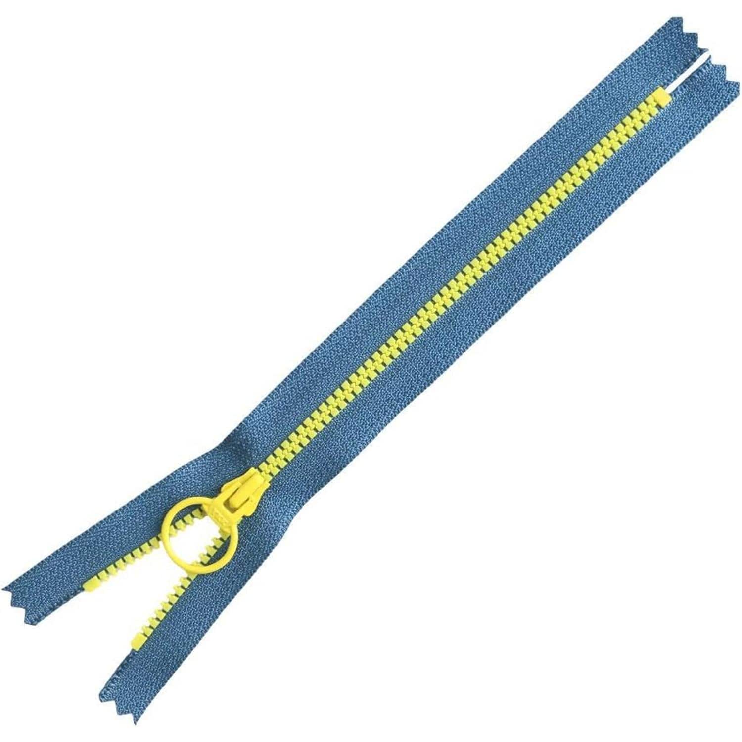 日本紐釦貿易 Y.K.K コンビファスナー 5本入 20cm ネイビー×イエロー 3VSC20-XH723 (ご注文単位1束)【直送品】