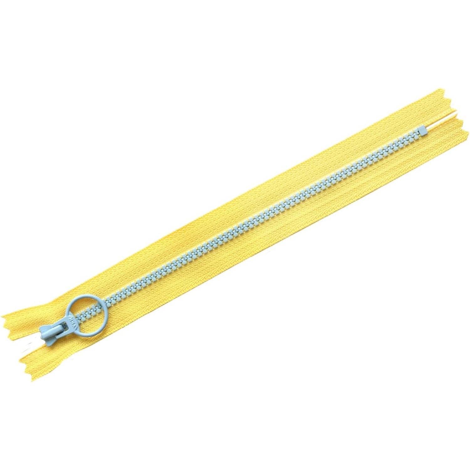 日本紐釦貿易 Y.K.K コンビファスナー イエロー×サックスブルー 20cm 5本入 3VSC20-296 (ご注文単位1束)【直送品】