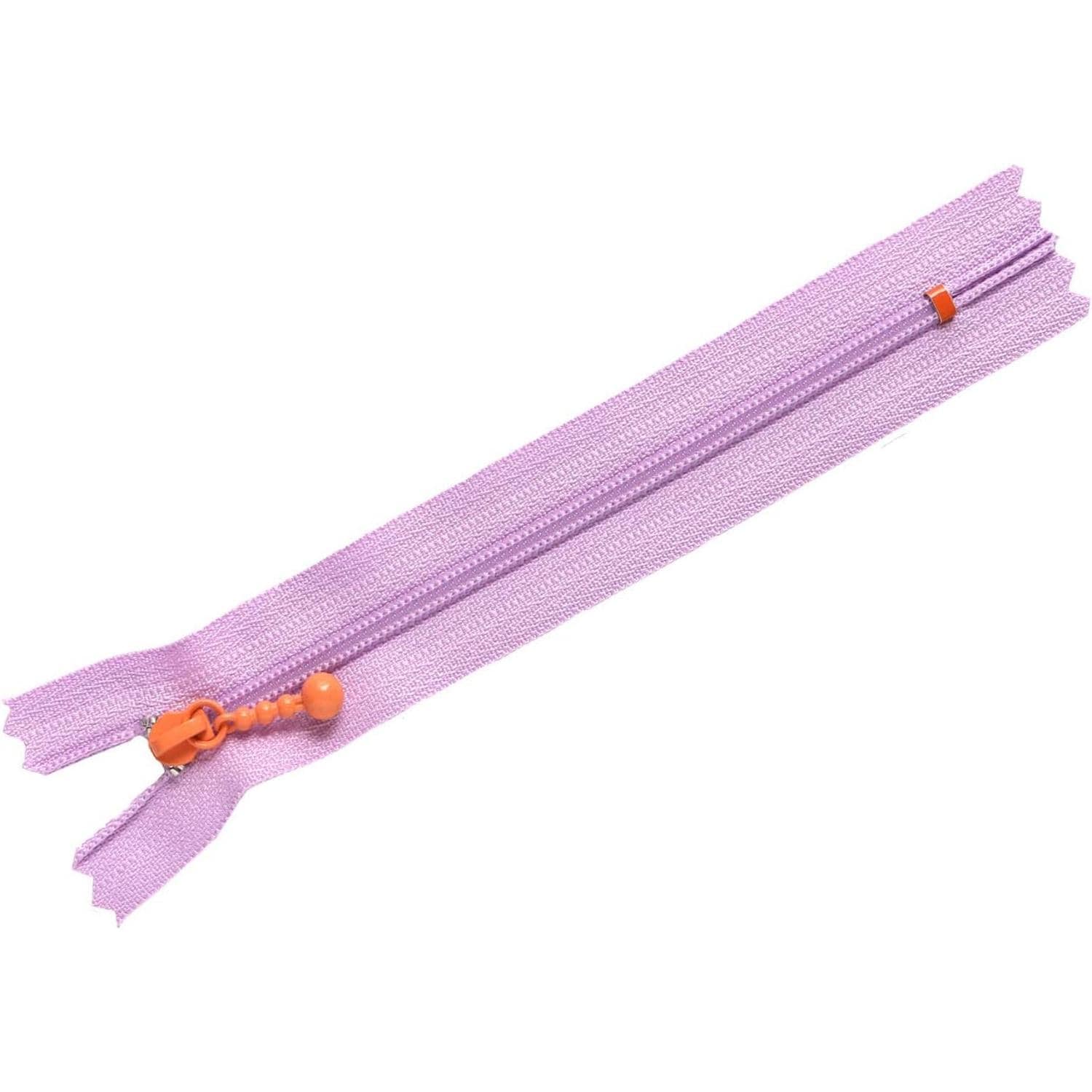 日本紐釦貿易 Y.K.K ポーチ用カラフルファスナー パープル×オレンジ 14cm 5本 3CF14-CO6 （ご注文単位1束）【直送品】