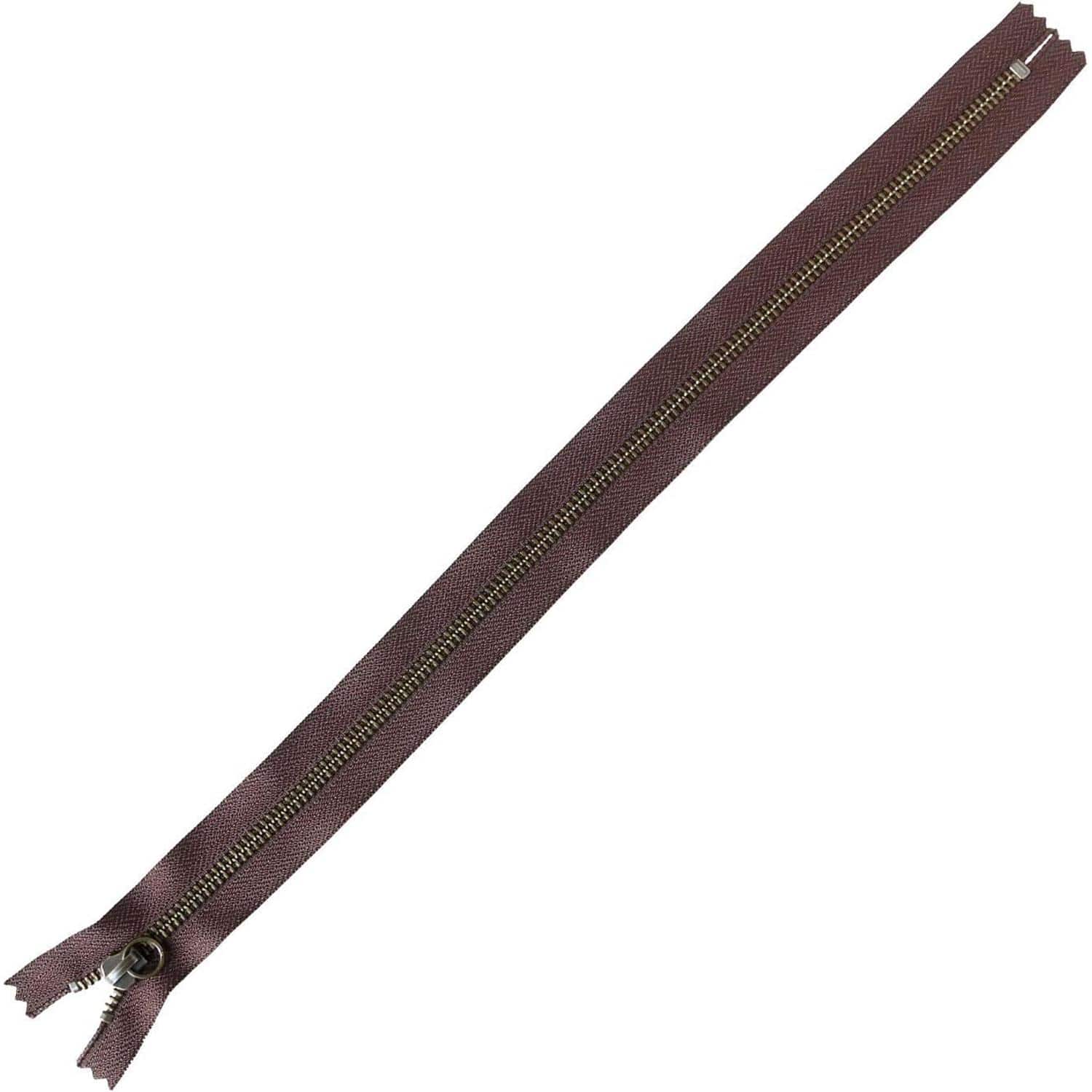 日本紐釦貿易 Y.K.K マルチリングファスナー アンティークゴールド こげ茶 40cm 同色3本入 5RAG40-570 （ご注文単位1束）【直送品】