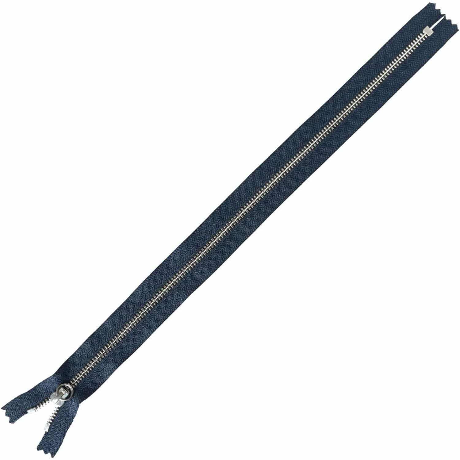 日本紐釦貿易 Y.K.K マルチリングファスナー シルバー 紺 40cm 同色3本入 5RNP40-560 （ご注文単位1束）【直送品】