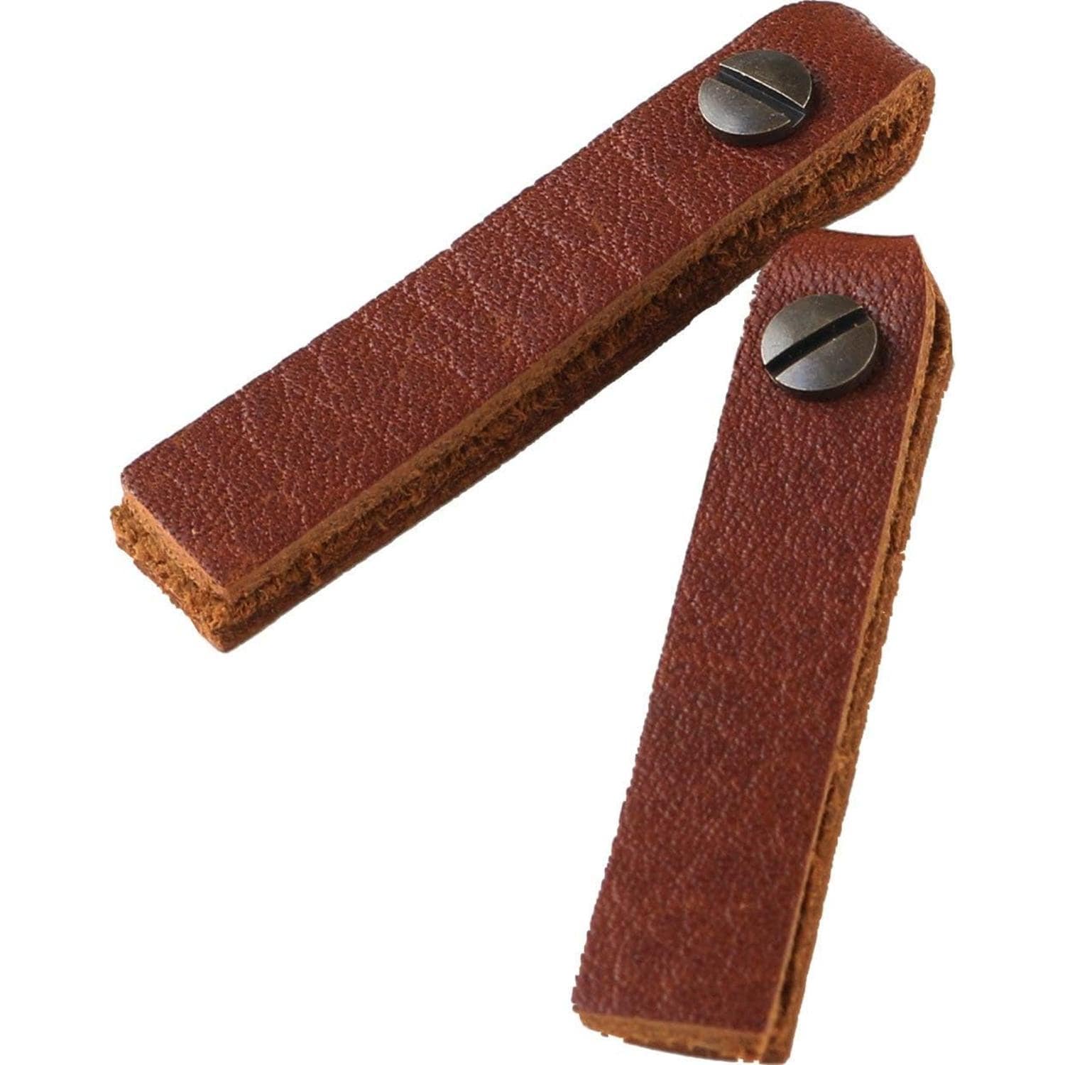 日本紐釦貿易 Y.K.K 本革 ファスナー引き手パーツ スクエア型 ネジ式カシメ付き 約10mm×48mm 茶 ブラウン LSS-C (ご注文単位1束)【直送品】