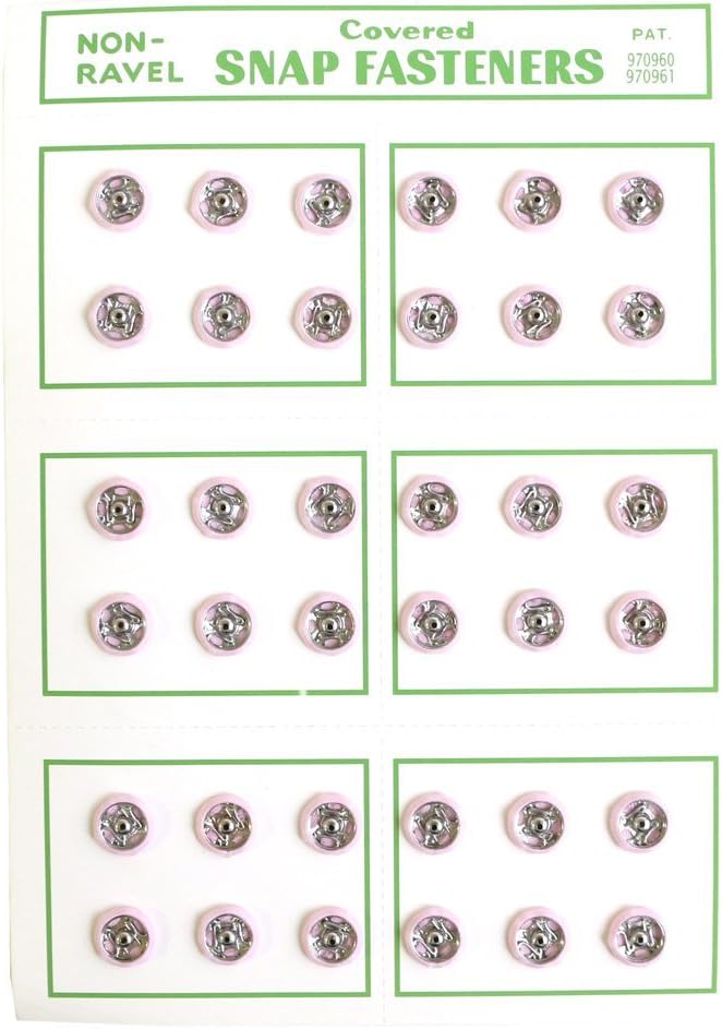日本紐釦貿易 シルクスナップボタン 36個入 φ8mm ピンク FSLK-8-11 （ご注文単位1枚）【直送品】