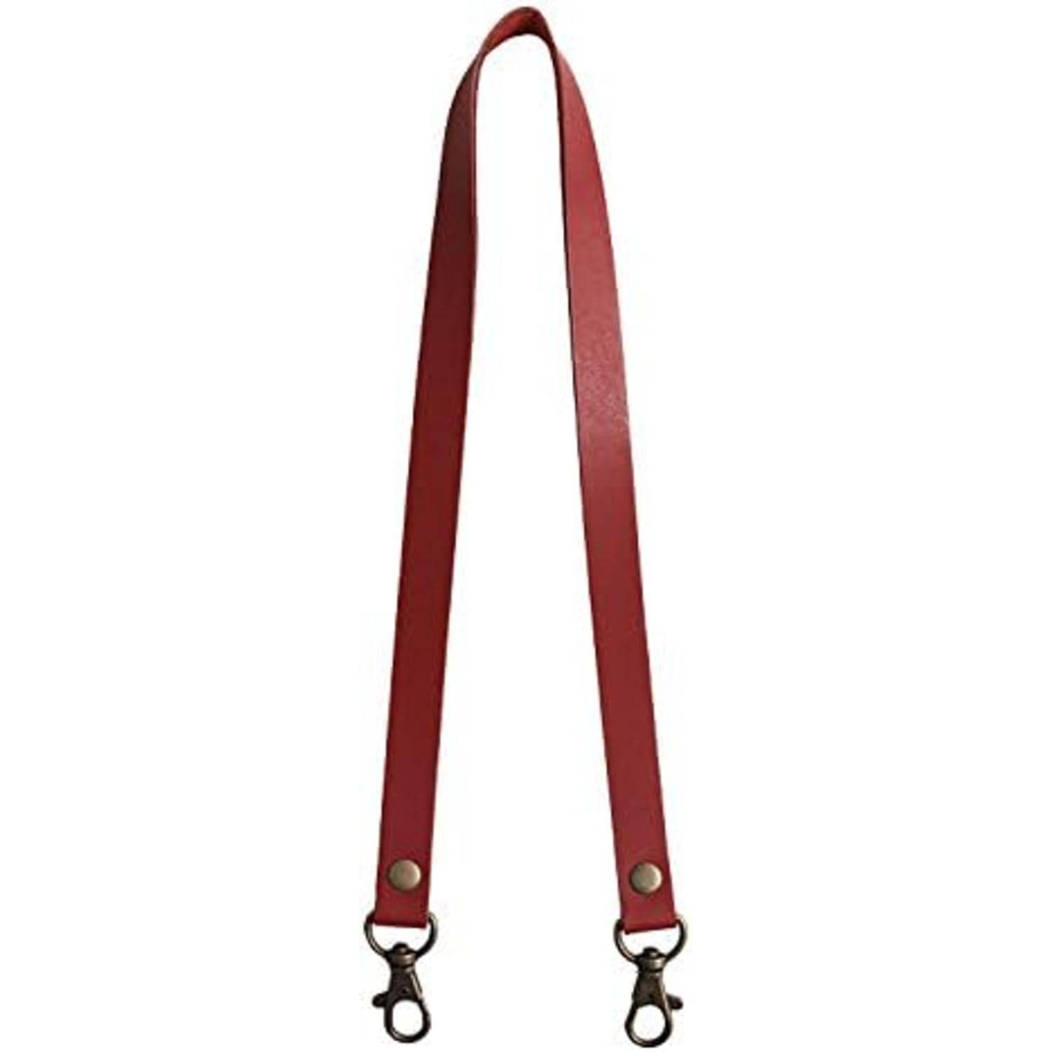 日本紐釦貿易 本革持ち手 ショルダー 1本入り 15mm巾×全長60cm 赤 MAW4-R （ご注文単位1本）【直送品】