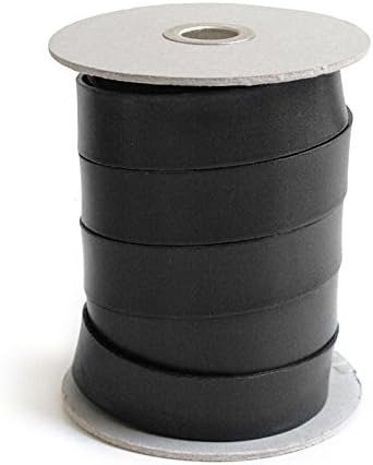 日本紐釦貿易 ヌメ革テープ 25mm巾 長さ10m巻 黒 MTLS1025-7 （ご注文単位1巻）【直送品】