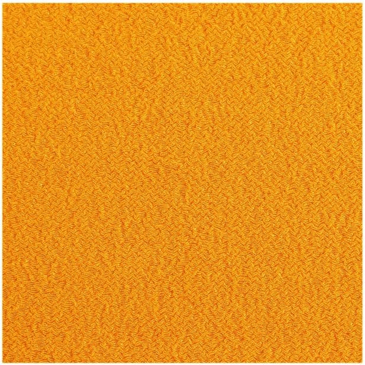 日本紐釦貿易 うずらちりめん 55x35cm 橙黄色 PUC-21 （ご注文単位1枚）【直送品】