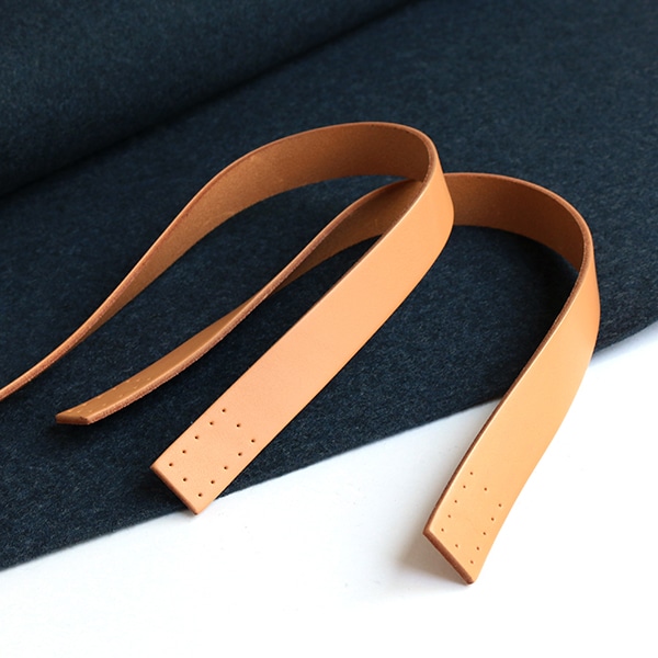 日本紐釦貿易 本革持ち手 40cm 2本入り 巾2cm 焦茶 MAW29-C （ご注文単位1組）【直送品】