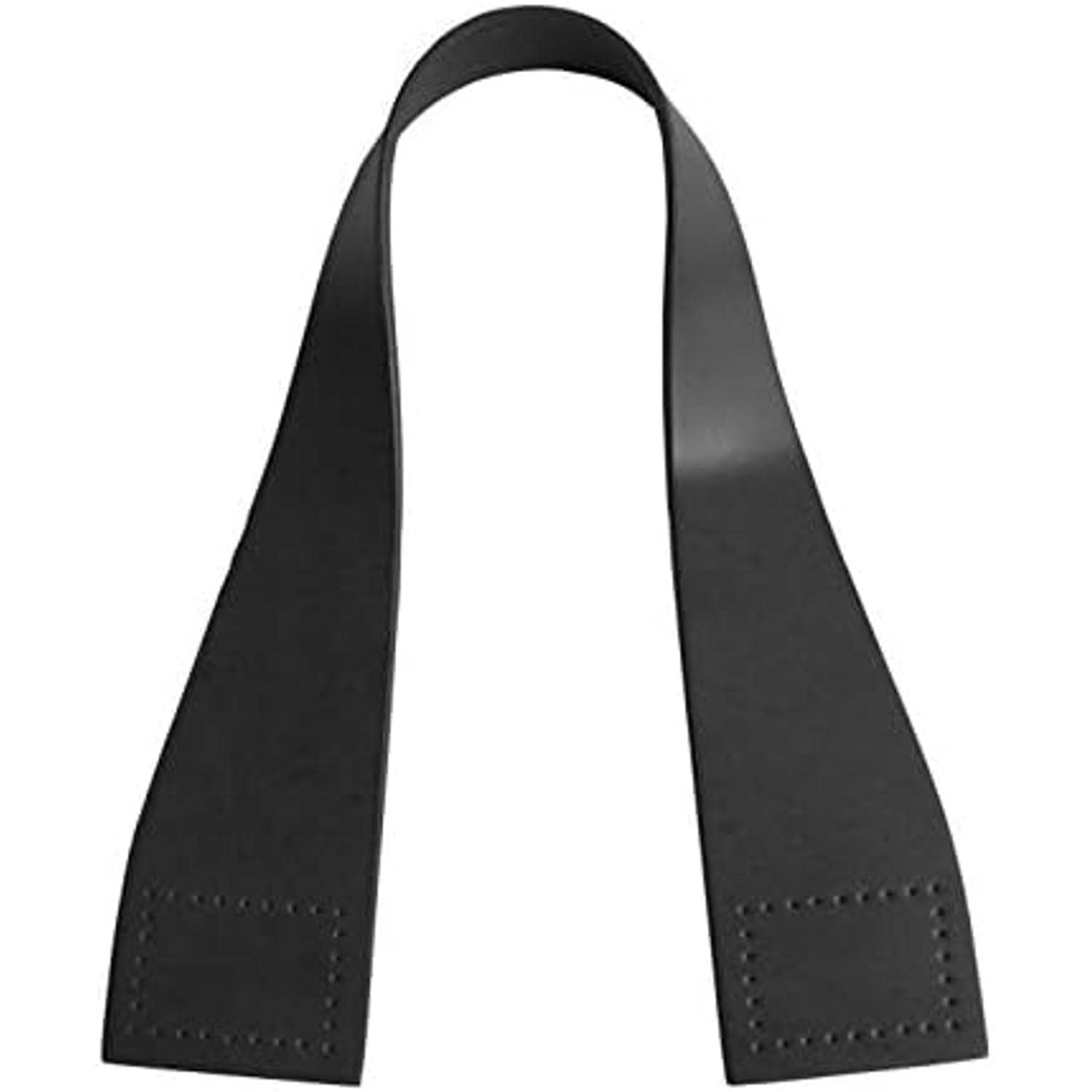 日本紐釦貿易 本革持ち手 48cm 2本入り 巾5.2cm 黒 MAW30-B （ご注文単位1組）【直送品】