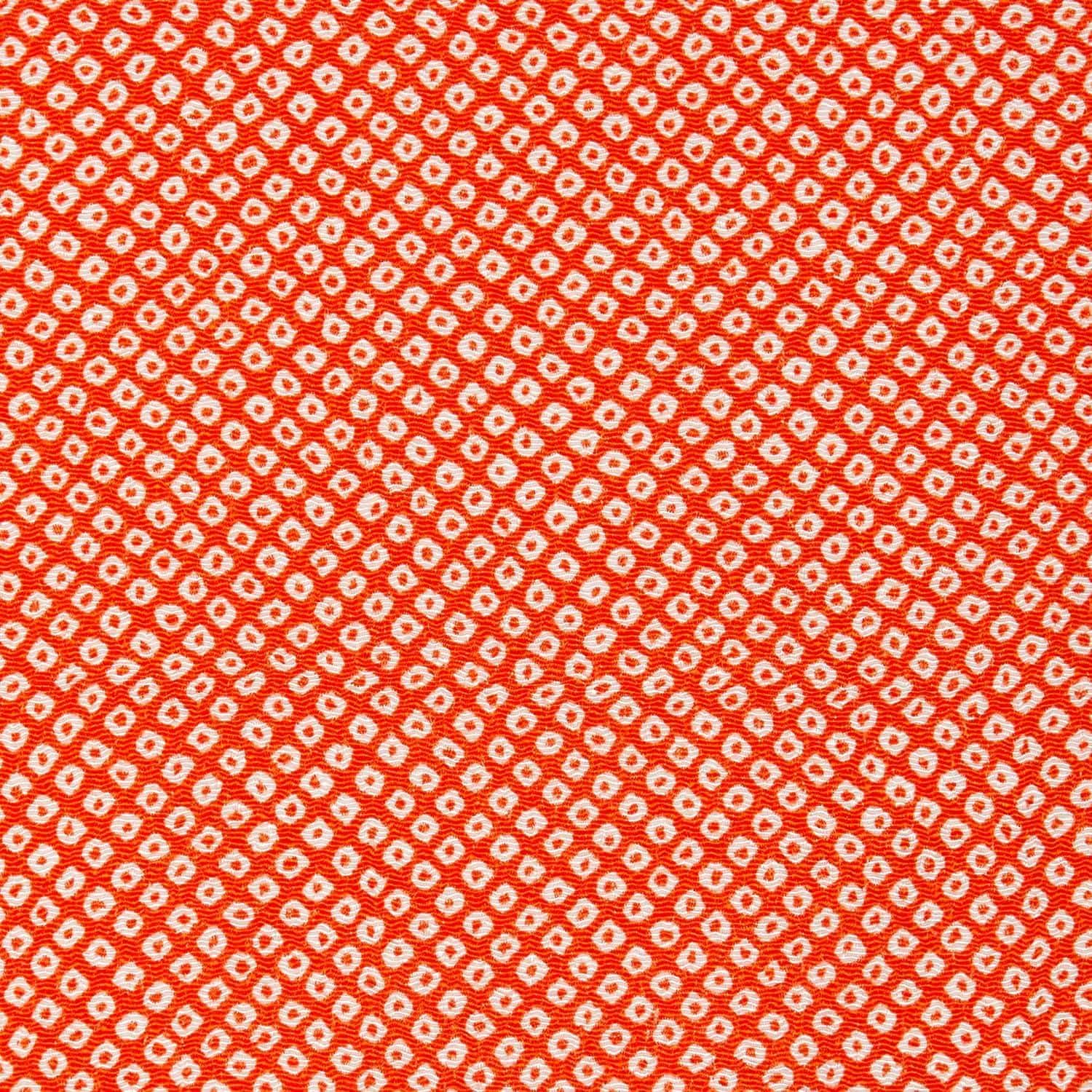 日本紐釦貿易 ちりめんカット 友禅 約23×33cm 鹿子柄 橙色 Y020-06 （ご注文単位1枚）【直送品】