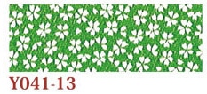 日本紐釦貿易 ちりめんカット 友禅 約23×33cm 桜柄 緑 Y041-13 （ご注文単位1枚）【直送品】