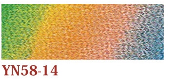 日本紐釦貿易 ちりめんカット 友禅 約23×33cm グラデーション 金茶 YN58-14 （ご注文単位1枚）【直送品】