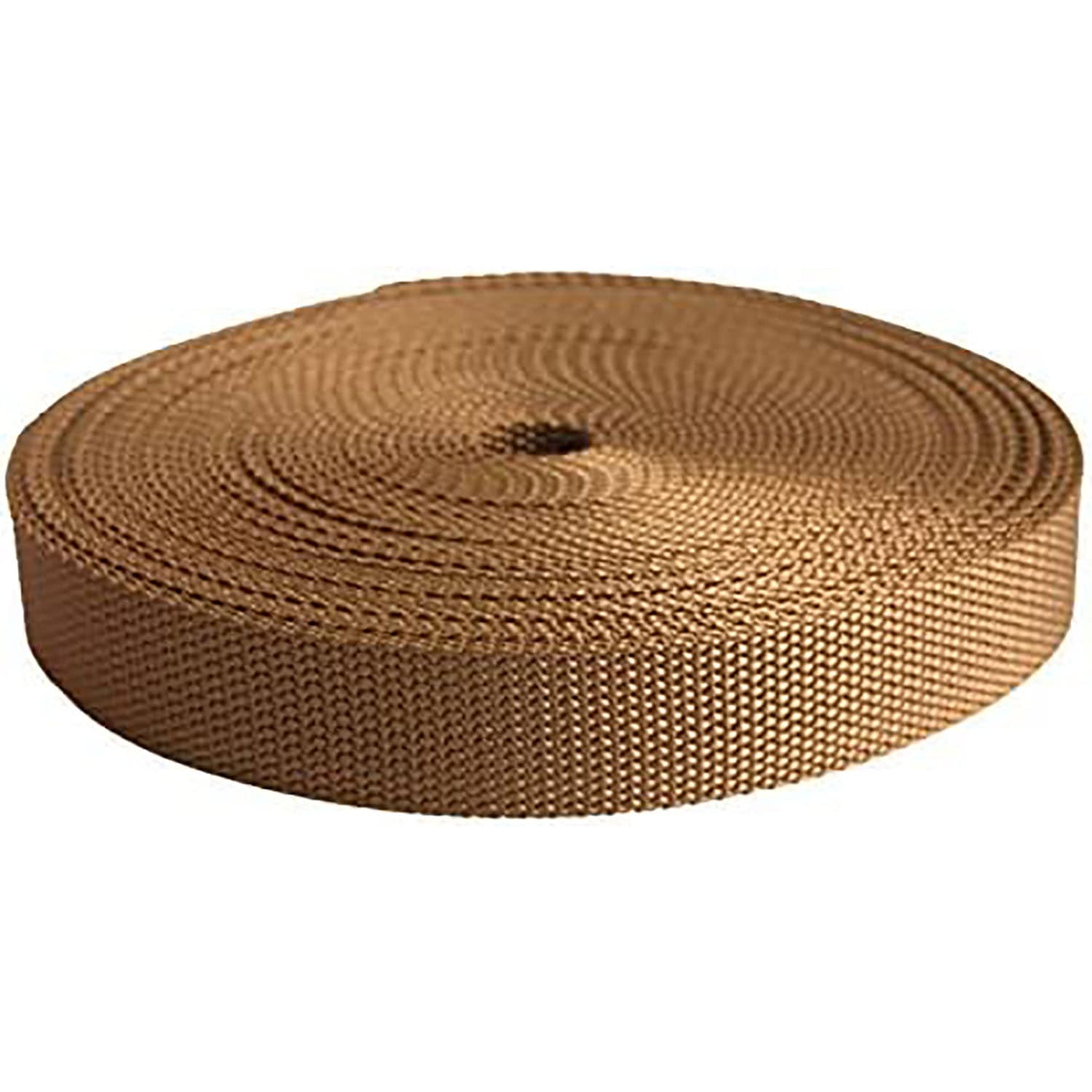 日本紐釦貿易 カラフルポリテープ 25mm幅×10m巻 茶 MHP2510-8 （ご注文単位1巻）【直送品】