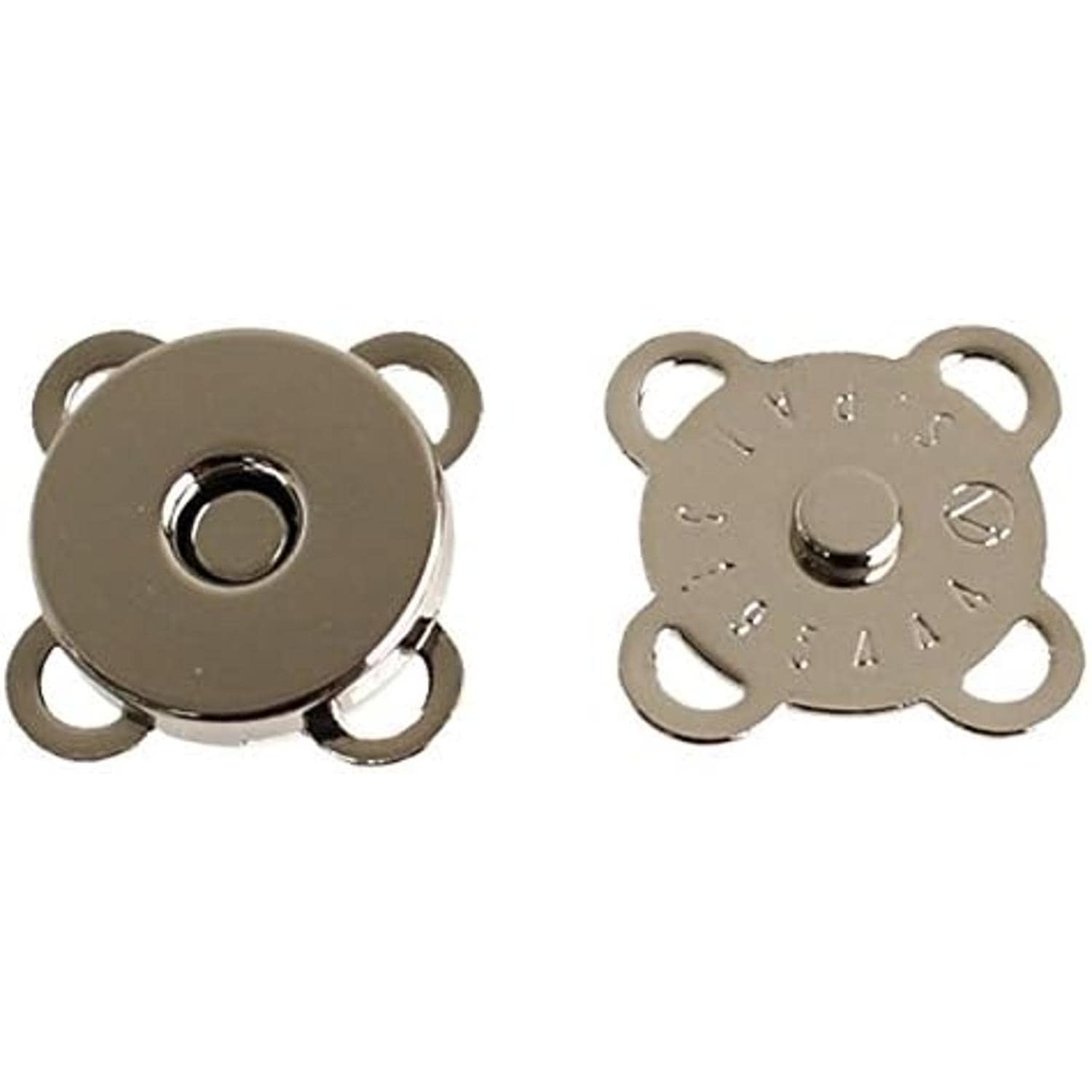 日本紐釦貿易 縫い付けマグネット シルバー φ15mm 3組 SM2-S （ご注文単位1束）【直送品】