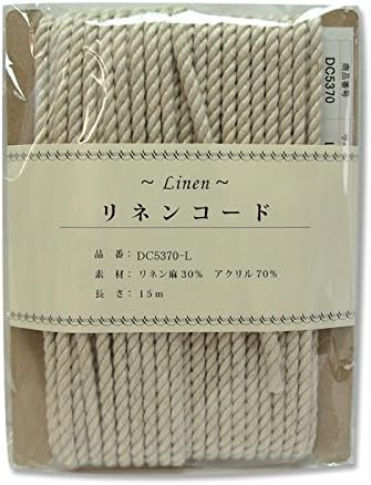 日本紐釦貿易 リネン混コード 15m DC5370-L （ご注文単位1巻）【直送品】