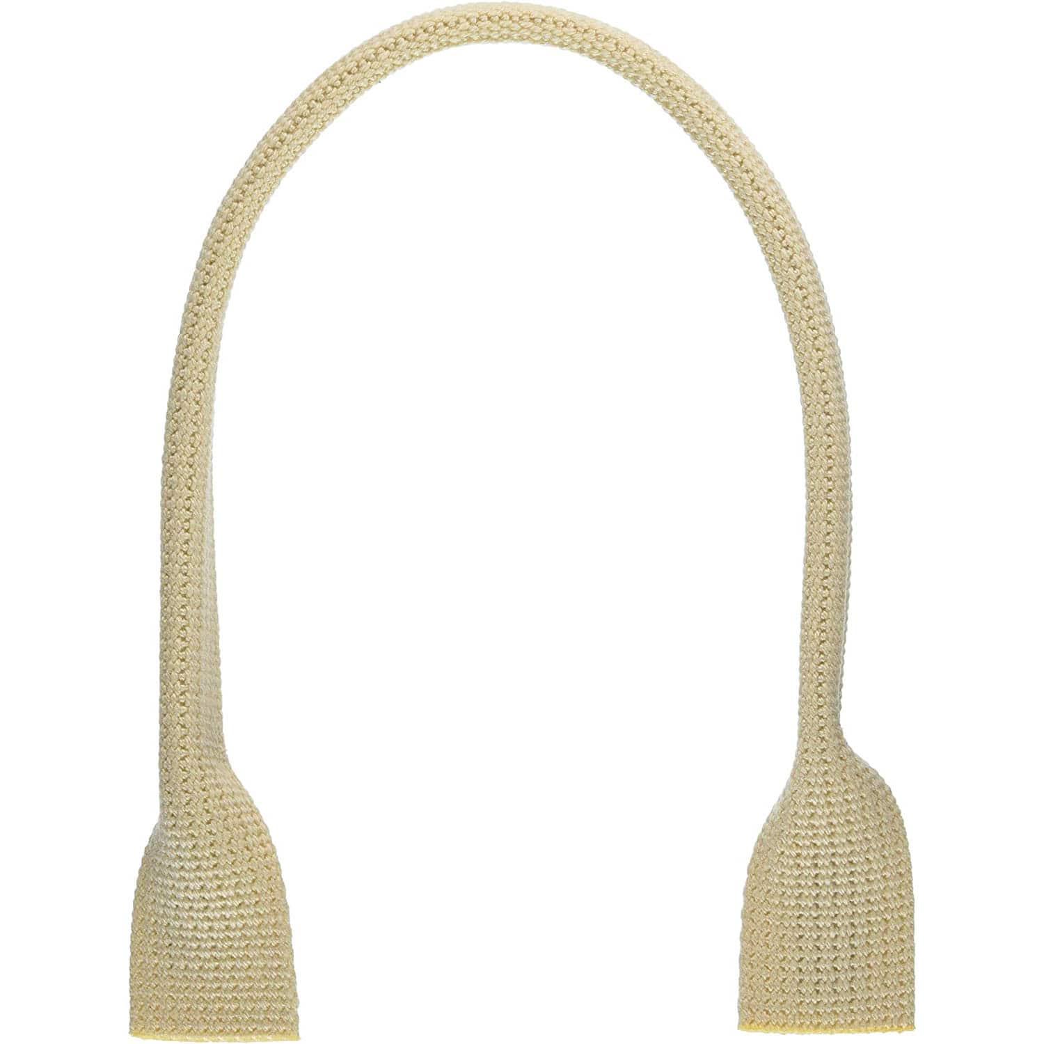 日本紐釦貿易 アクリルハンドル 手提げタイプ 2本 40cm ベージュ DCH9850-4 （ご注文単位1組）【直送品】