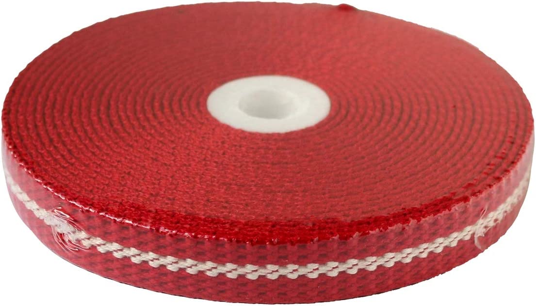 日本紐釦貿易 プレッピーテープ ライン入り レッド 幅15mm 5m巻 PR1500-153 （ご注文単位1束）【直送品】