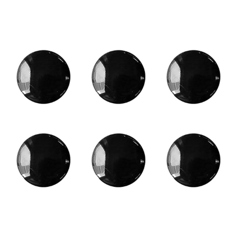 日本紐釦貿易(Nippon Chuko) カラー トンネル穴ボタン 18mm 6個 黒 CG3400-18-09 1袋(ご注文単位1袋)【直送品】