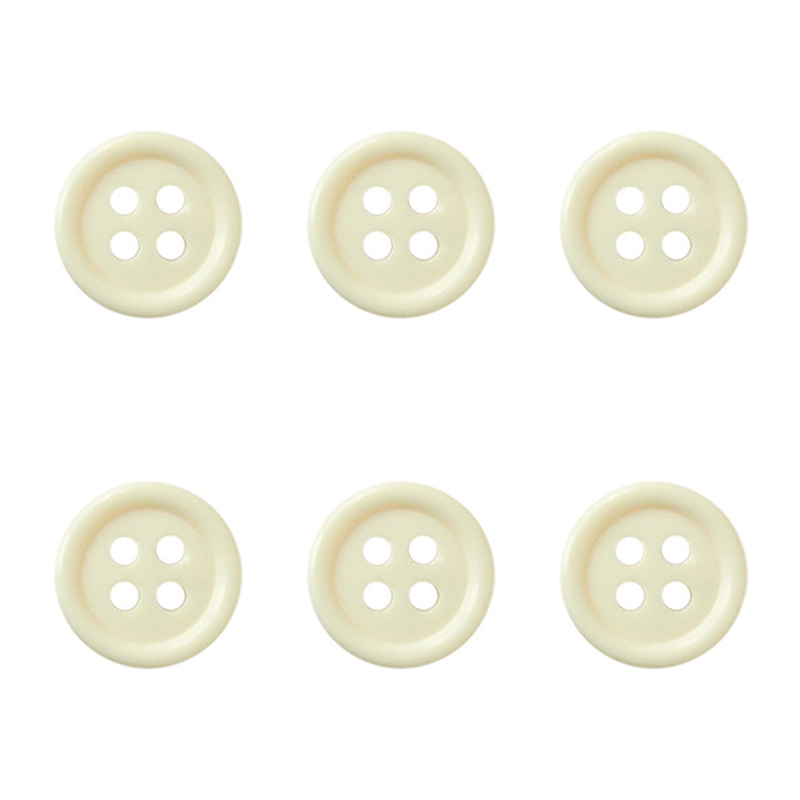 日本紐釦貿易(Nippon Chuko) カラーボタン 18mm 6個 クリーム CG1700-18-31 1袋(ご注文単位1袋)【直送品】