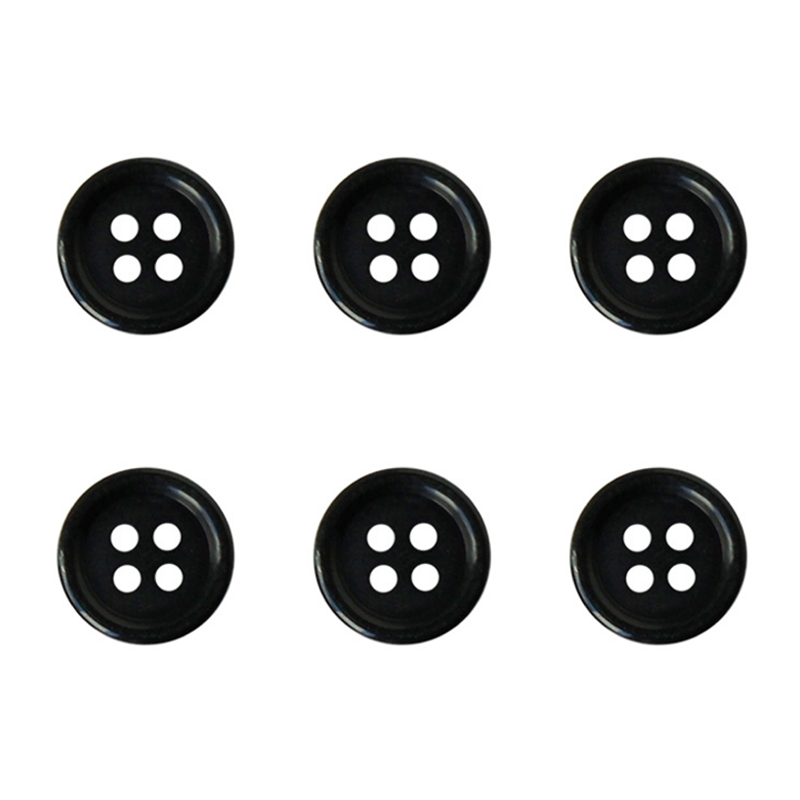 日本紐釦貿易(Nippon Chuko) カラーボタン 18mm 6個 黒 CG1700-18-09 1袋(ご注文単位1袋)【直送品】