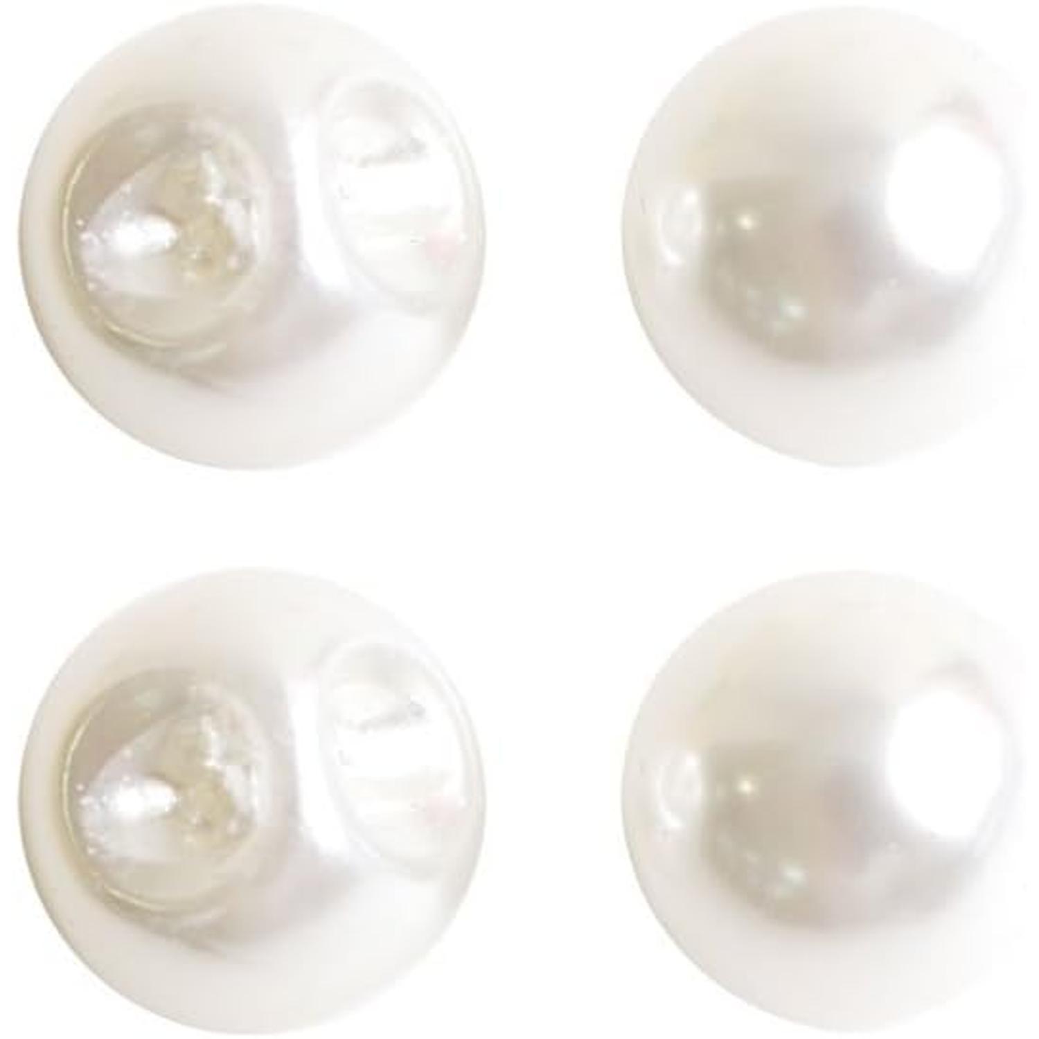 日本紐釦貿易 パールボタン 10個入 φ8mm ホワイト LW4321-8 （ご注文単位1束）【直送品】
