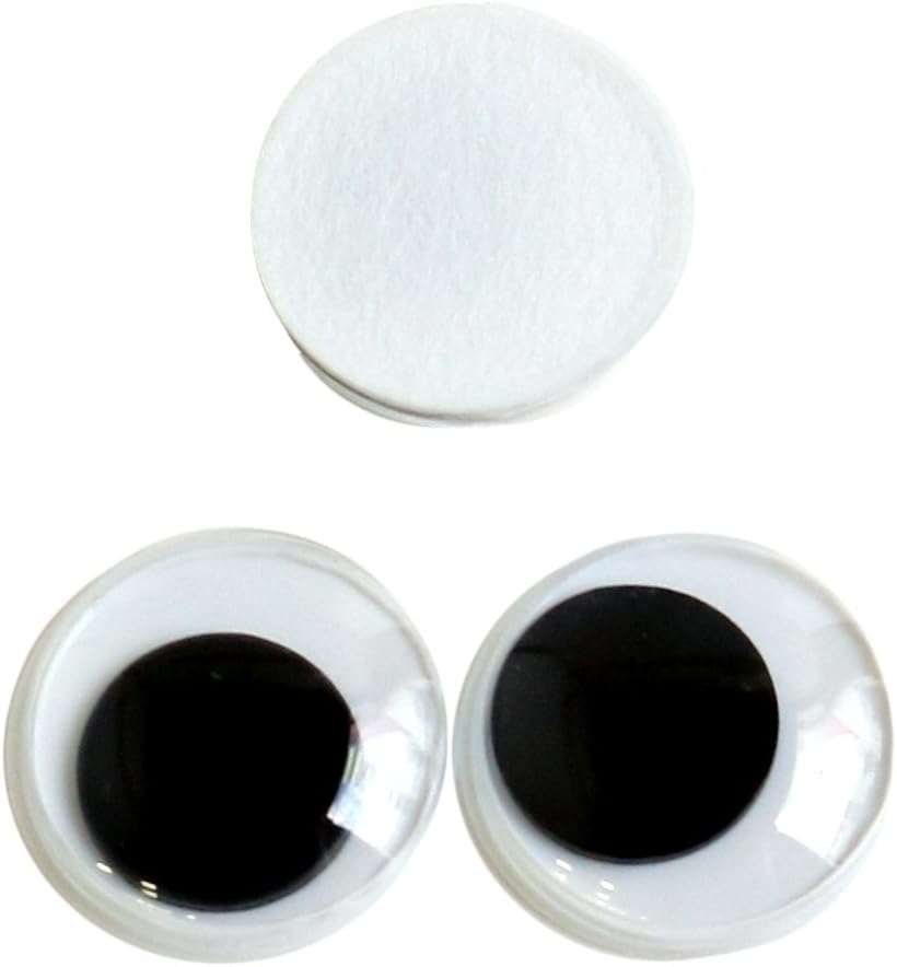 日本紐釦貿易 動眼 貼り付け 20個入り φ12mm 黒 CE108 (ご注文単位1束)【直送品】