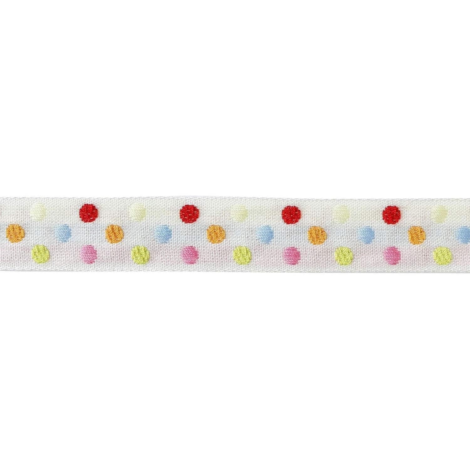 日本紐釦貿易 チロルテープ ドット 5m巻 巾約17mm DAI144-45-0-5M (ご注文単位1巻)【直送品】