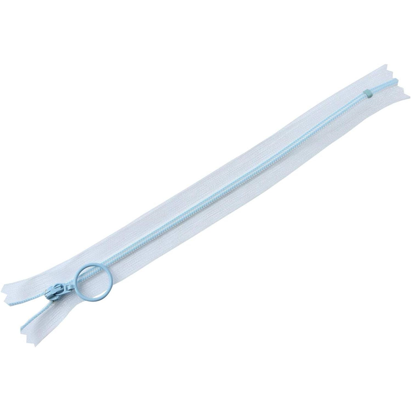 Y.K.K スケルトンファスナー20cm 5本入り 20cm ライトブルー SKF20-SL542 1袋(ご注文単位1袋)【直送品】