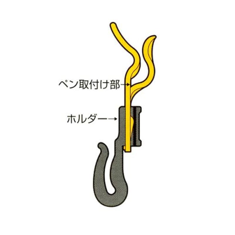 エスコ EA998AZ-25 ペンホルダー(溝無しヘルメット用) 1個(ご注文単位1個)【直送品】
