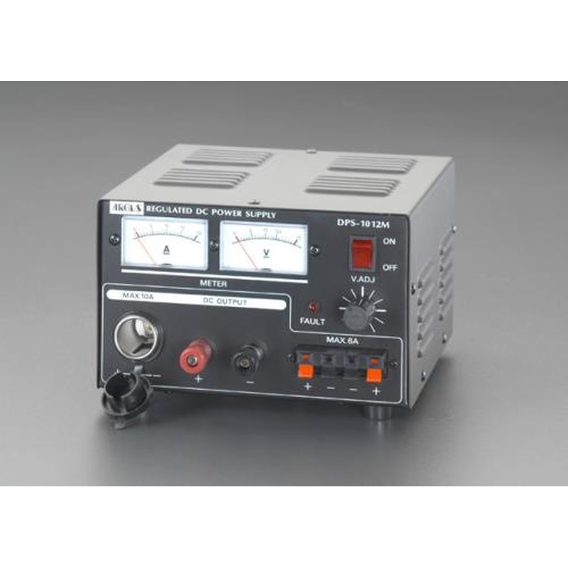 エスコ EA812-21 AC100V→DC12V/10A直流安定化電源 1個（ご注文単位1個）【直送品】